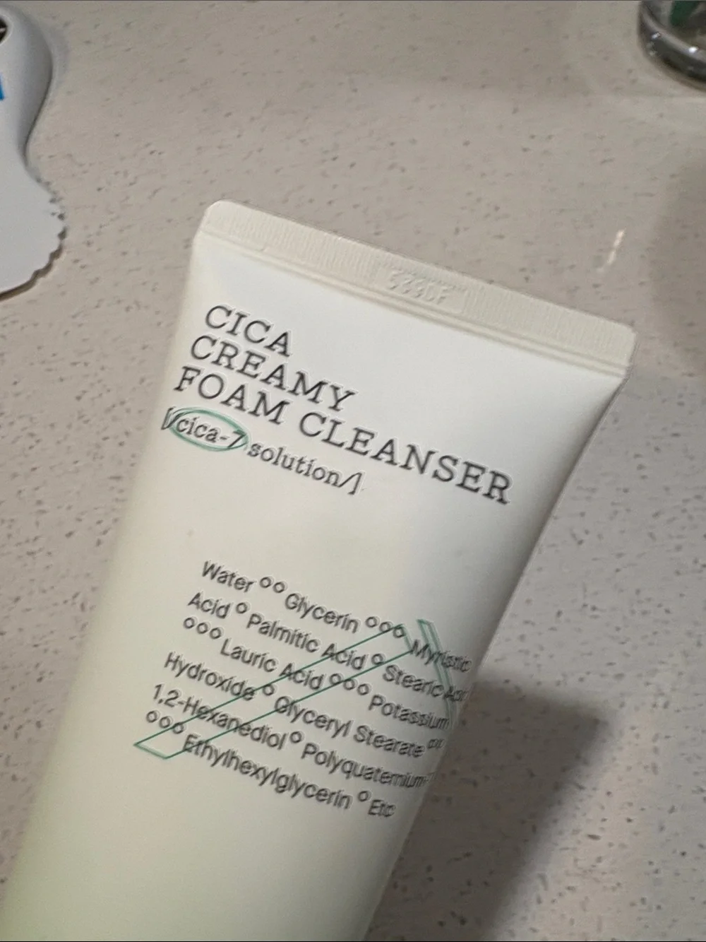 COS Cica Creamy Foam Cleanser - Pale Green Tube